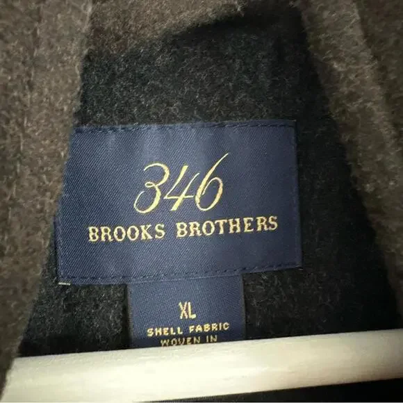 Brooks Brothers 346 Men’s Wool Nylon Blend Brown Zip Up Vest Size XL - Picture 3 of 4